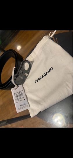 Ferragamo Black Leather Belt Size 95