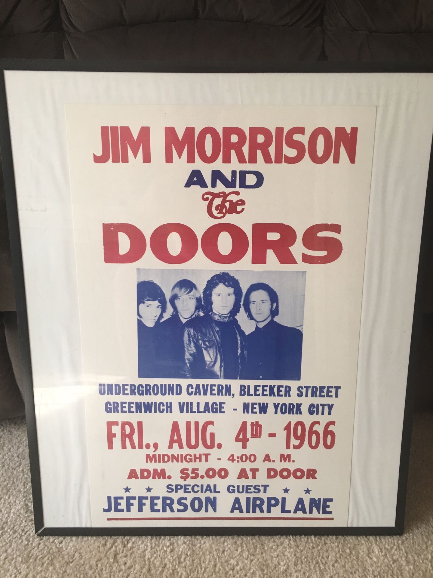 The Doors Poster in frame