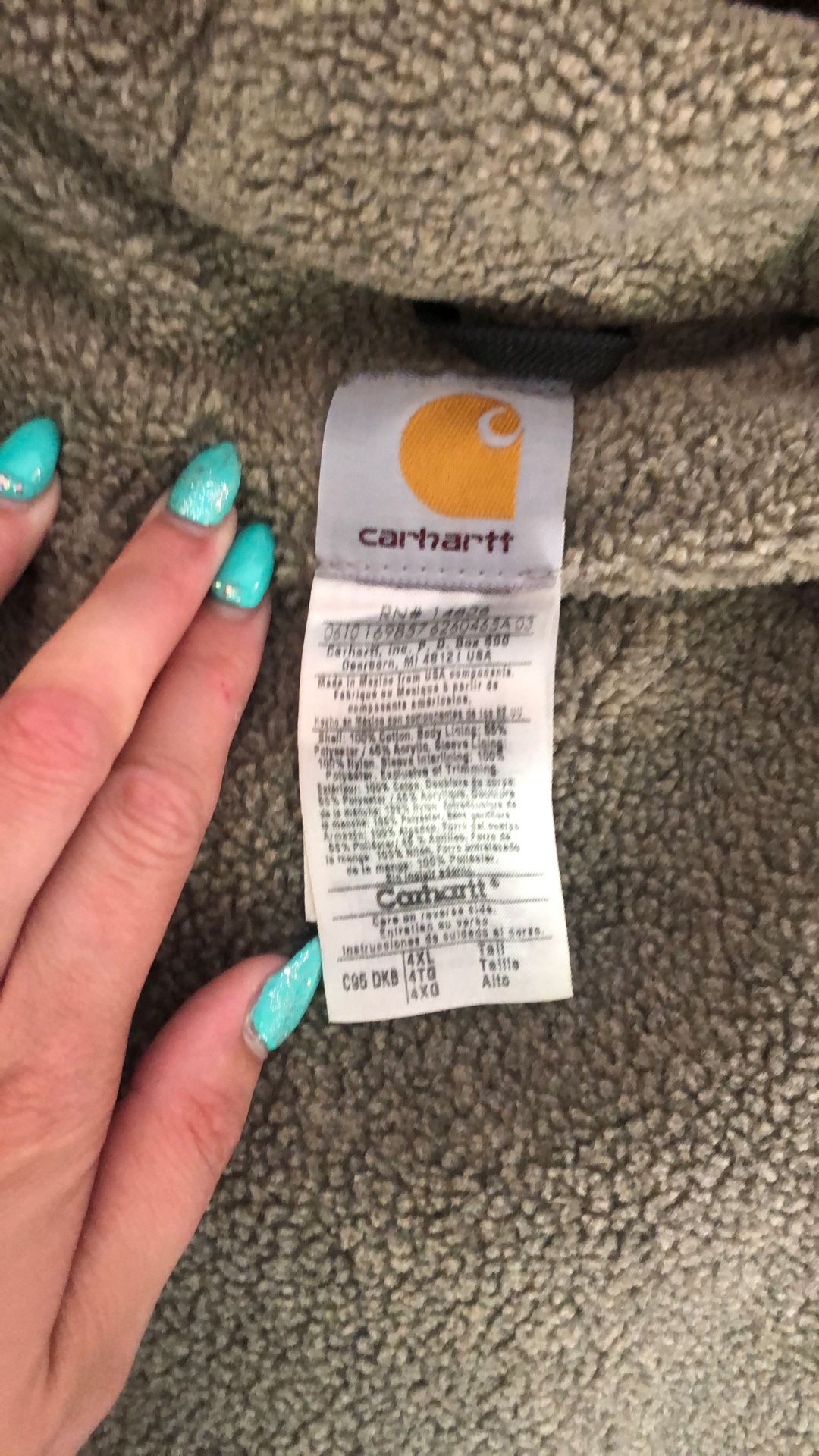 Men’s Carhartt Zip Up Jacket