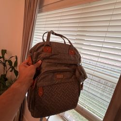 Gray Diaper Backpack NEW. 