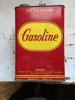 old one gal gas can.