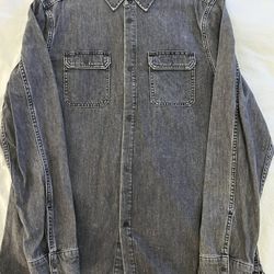 All Saints Buttondenim Shirt XL