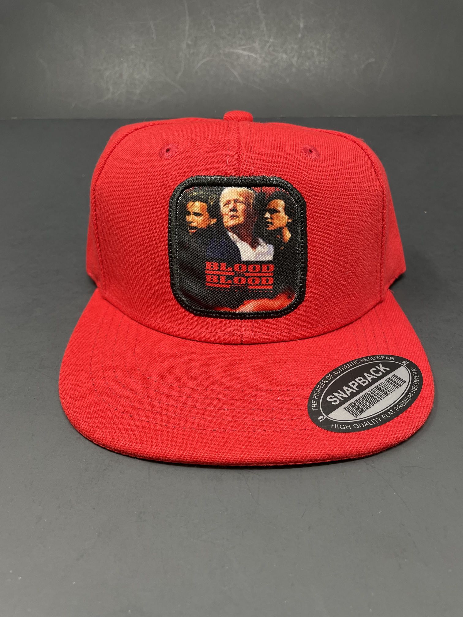 Donald Trump “Blood In Blood Out” Red SnapBack Hat