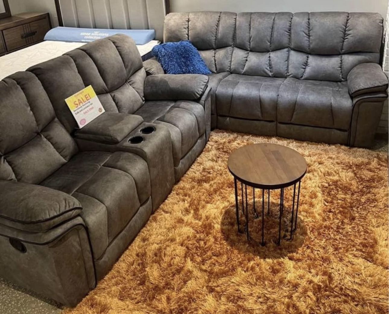 Barcelona, Two-Piece Reclining Loveseat And Sofa $899