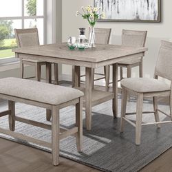 CM2727 6-PC Dining Set W/ Built-in Lazy Susan Closeout Sale