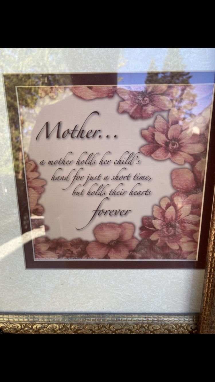 New, Two Mother And Father, Beautiful Sayings framed
