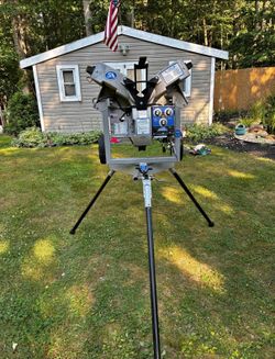 Hack Attack 3-Wheel Baseball Pitching Machine Barely Used USA