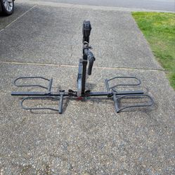 Hitch bike rack.