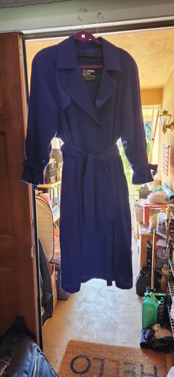 LONDON FOG WOMENS RAINCOAT BLUE