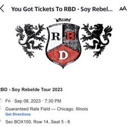 RBD Tickets 