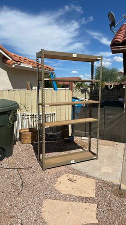 Metal shelving unit —12 inches 4ftx7ft