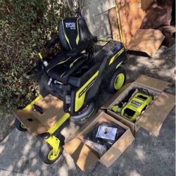 RYOBI 80V HP Brushless 30 in. Battery Electric Cordless Zero Turn Riding Mower with (2) 80V 10 Ah Ba