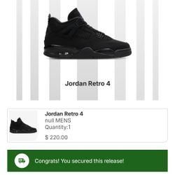 Jordan 4 Black Cats 10.5
