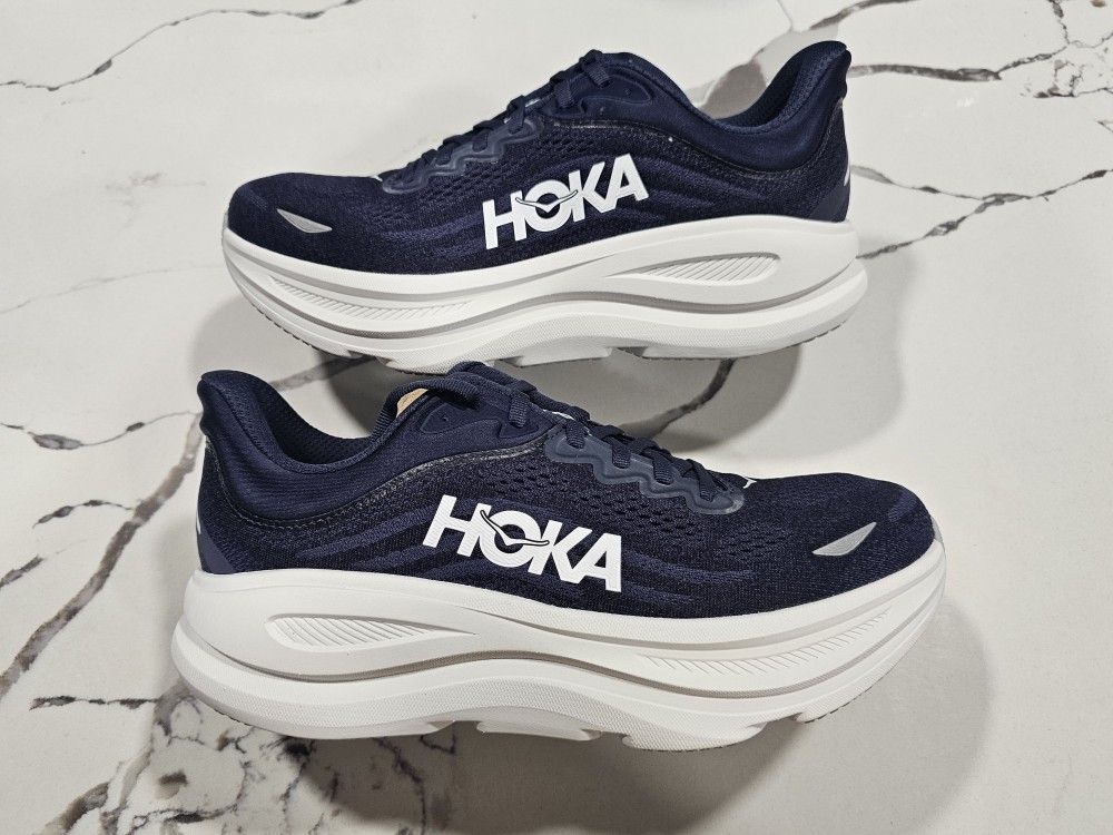 Hoka One Bondi 9 Varsity Navy Mens Size 8.5, 9Running Casual Shoes