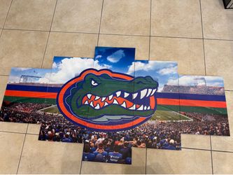 Florida Gators Stadium 5 Panel Canvas Art Wall Decor
