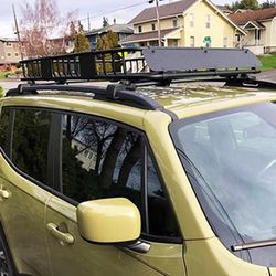 (New in Box) $145 Universal Roof Rack Cargo Basket 64x39x6” Max 150Lbs