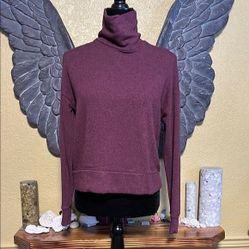Community Women's Burgundy Turtleneck Sweater
