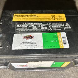 Car Battery $40