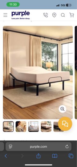 King Size Purple Mattress and Adjustable Base