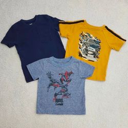 ✅️ Toddler Boy 3pc T-Shirts• Size 2T• Good Condition• $7firm