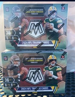 2024 Panini Mosaic Football Blaster Box (Orange Fluorescent Parallels)