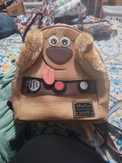 Disney Parks Pixar UP Dug The Dog Mini Backpack Bag Loungefly