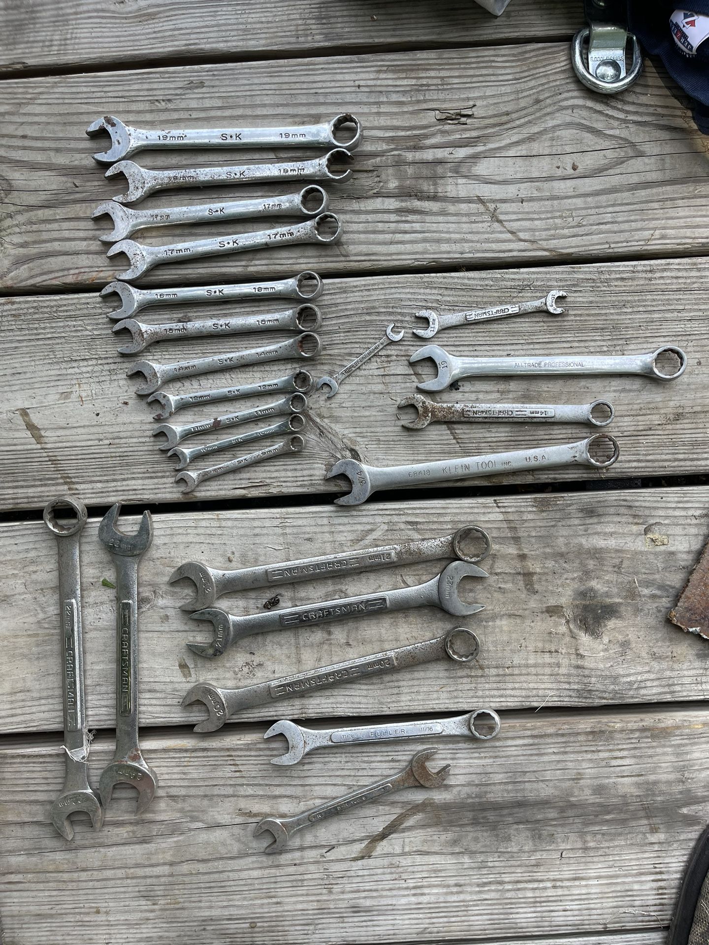 SK And Craftsman Wrench’s Metric And SAE