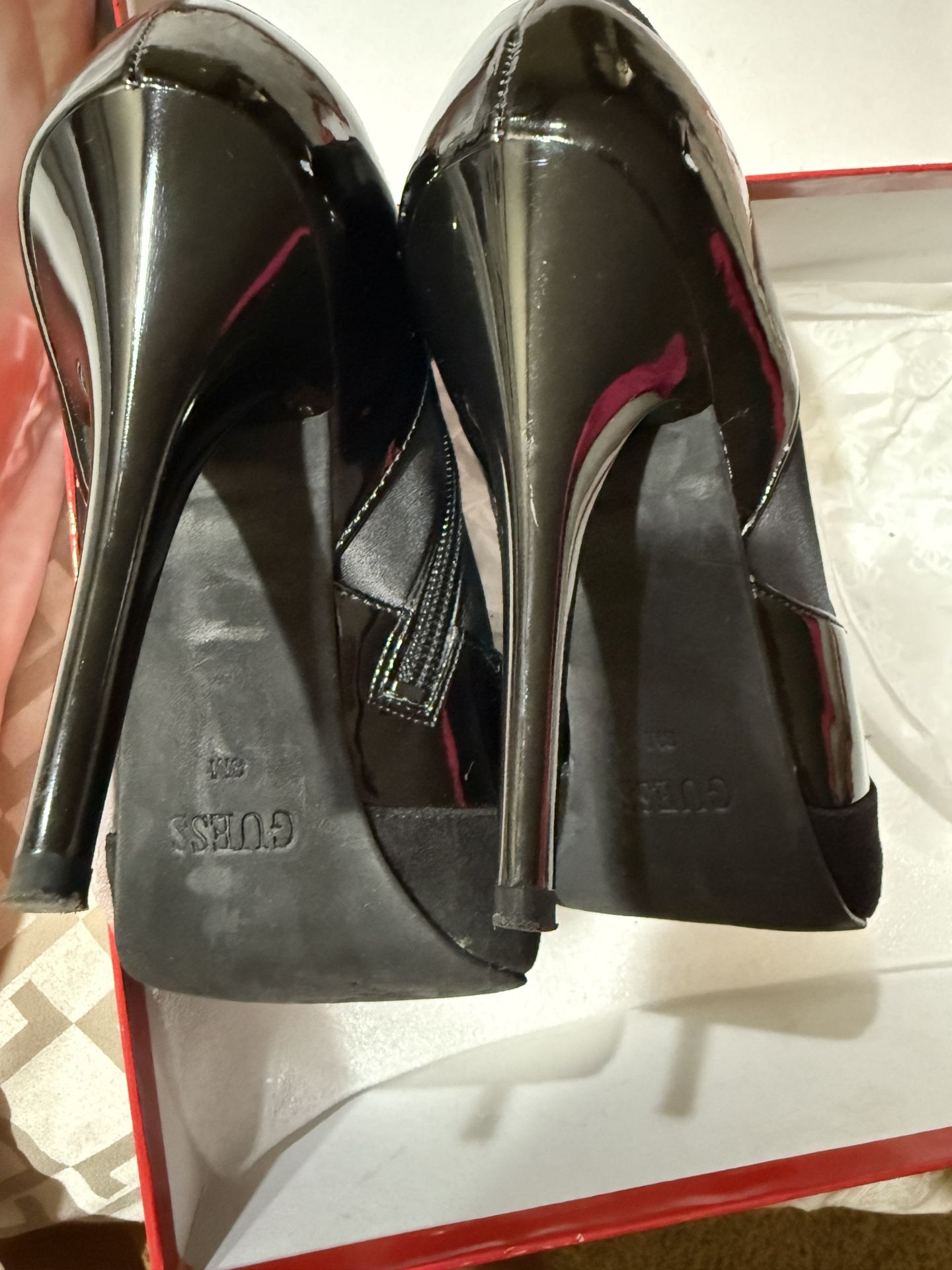 Guess Ankle Black Boots 8.5