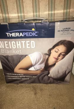 THERAPEDIC 20lbs weight blanket