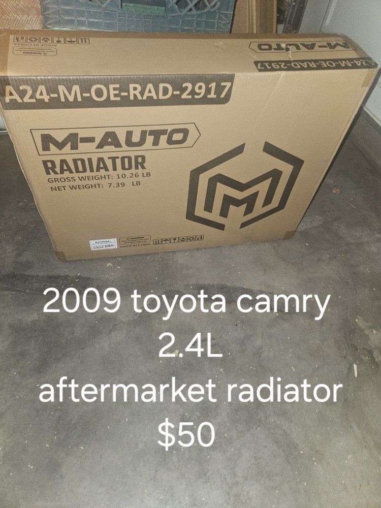 09 Toyota Camry 2.4L  Radiator