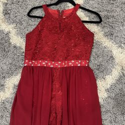 Red Modern Dress For 15 Year Old Girl
