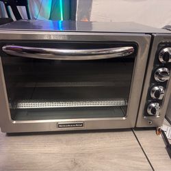 KitchenAid KCO223CU Contour Silver 12-inch Convection Bake Countertop Oven