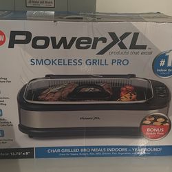 NEW! POWER XL SMOKELESS GRILL PRO