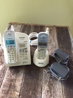 Panasonic KX-TG2632- White Digital 2.4 Ghz- Answering Machine- 2 Cordless Phones