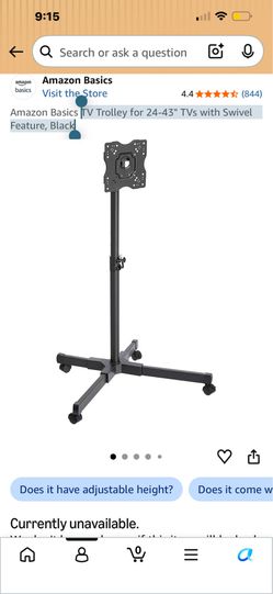 TV/Monitor stand great for office, rec room or classroom