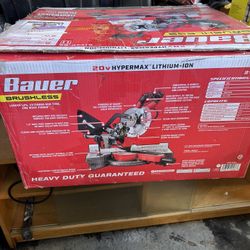 bauer 7in miter saw 20v tool only