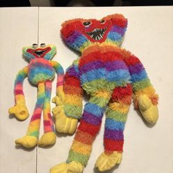 Two Rainbow Huggy Wuggy Plush toy