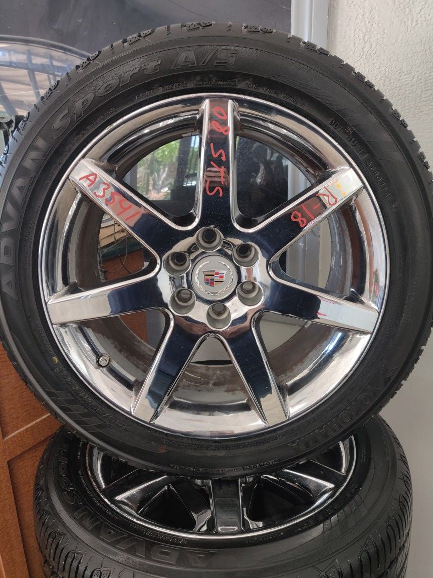 CADILLAC STS WHEELS AND TIRES SET 18INCH for Sale in Houston, TX OfferUp