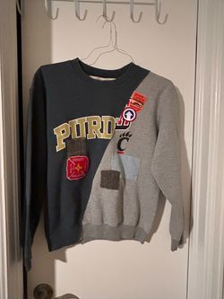 RILEY 1880 Split Crewneck Sweatshirt XS Custom Purdue Cincinnati Patchwork 1/1⁠