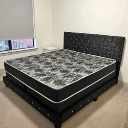 Bed with Mattress | Twin, Full, Queen, King Sizes Available