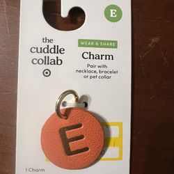 “E” Letter Charm for Pet Collar