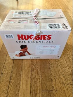 Huggies Skin Essentials Diapers Size 4, 58 Count