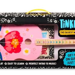 TinkerTar - Pink Floral Acoustic Guitar  Kids  1 String 