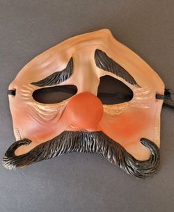 Clown Half Face Costume Mask