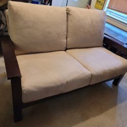 Nice Sofas Set, Comfortable And Clean Suade