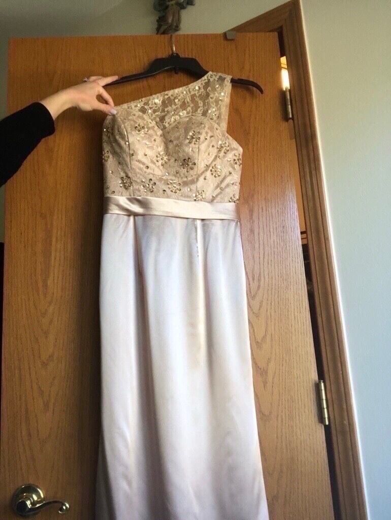 Long evening gown dress (champagne)