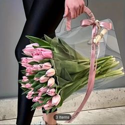 Transparent Gift Bag Flower Packaging