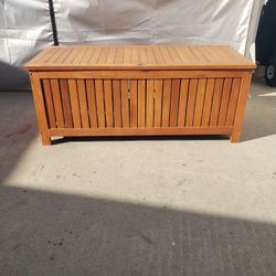 Wood Patio Storage Box