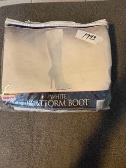 White Platform Boot