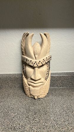 Hand-Carved African Tribal Mask